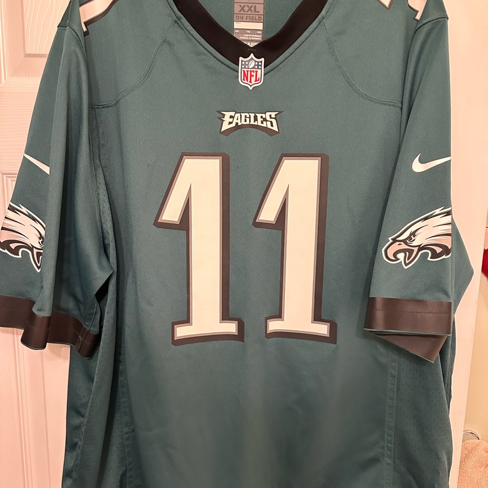 Eagles NFL Green XXL Wentz Jersey with Logo Patch